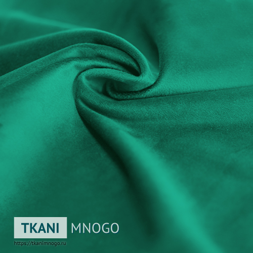 Фото “АМО-19” (однотонный зеленый) - обивки бархата