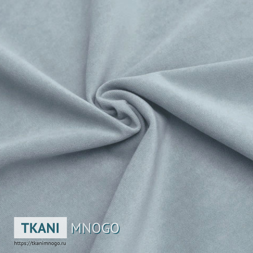 Фото материала велюра “18” (однотонный серый)