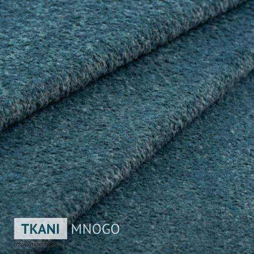 Фото материала велюра “75” (однотонный синий)