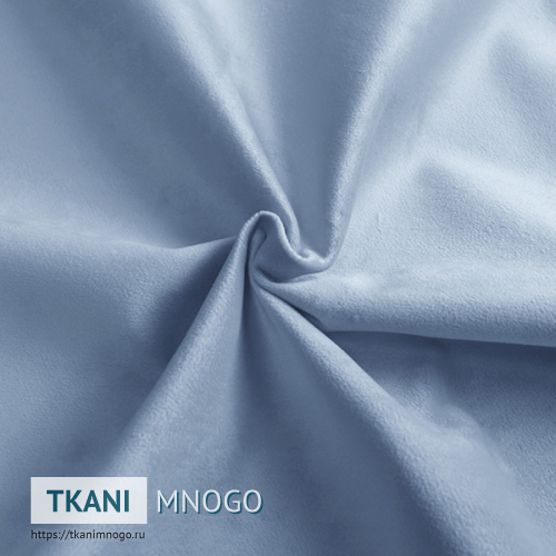 Фото внешнего вида велюра “13B ” (однотонный голубой)