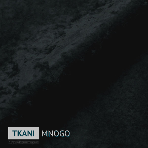 Фото фактуры велюра “cf052-19” (однотонный черный)