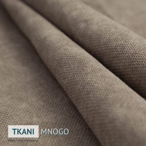 Фото материала велюра “23” (однотонный коричневый)