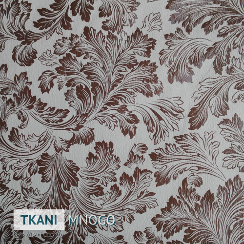 Фото ткани Арбореал 973-1 - белый цветы. Производитель Китай. Замша крупным планом.